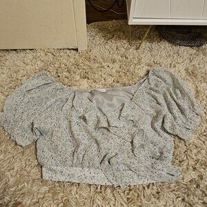 Pookie and Sebastian crop top blouse